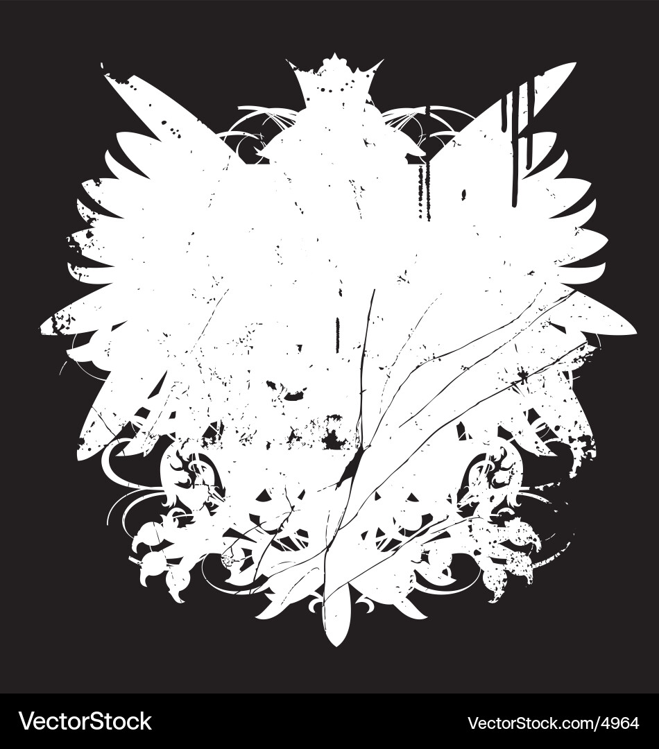 Damaged Crest Shape vector image