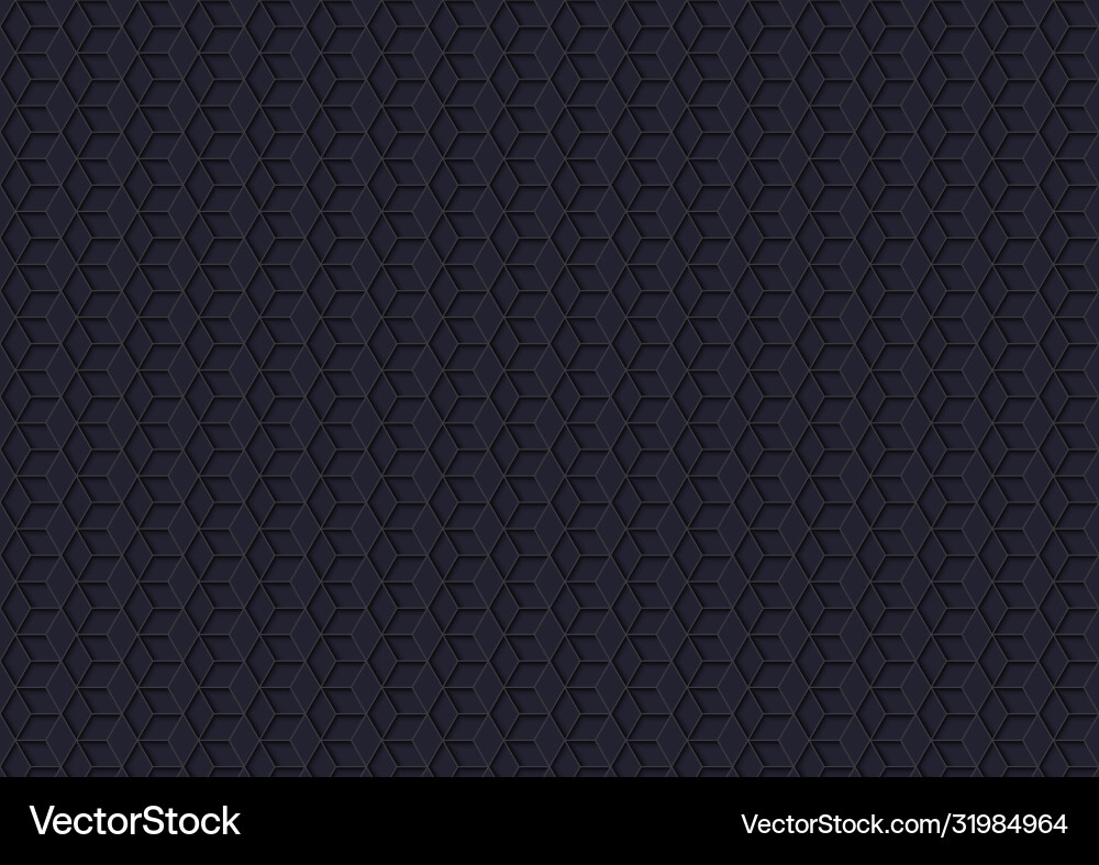 Dark Hexagonal Grid Pattern vector image