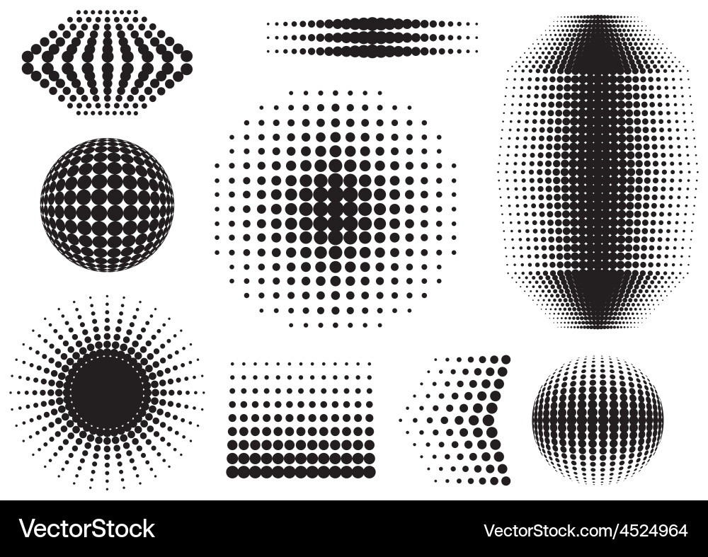 Halftone design Vector Image