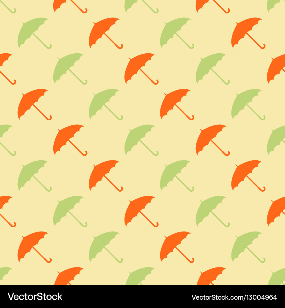 Seamless pattern with umbrellas Vector Image