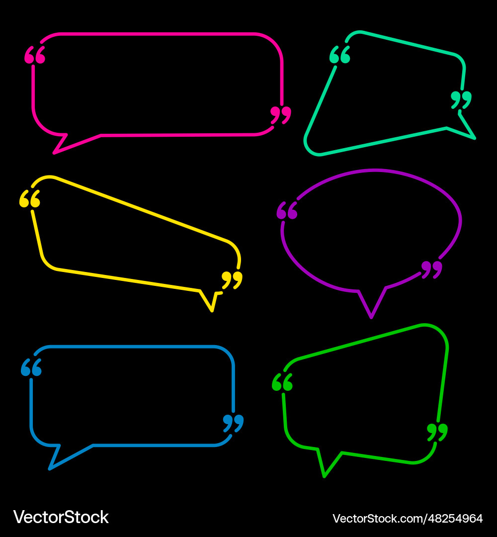 Set of isolated speech bubbles different Set of isolated speech bubbles different Vector Image