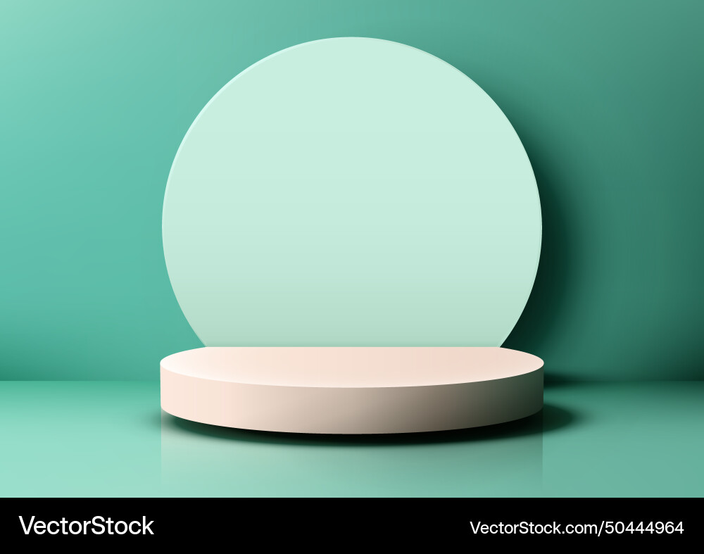 Simple and elegant product display with a white Simple and elegant product display with a white vector image