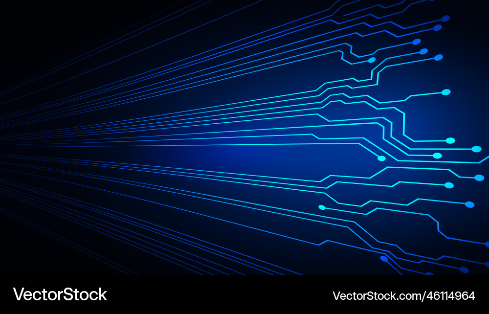 Technology background with hi-tech digital data Vector Image