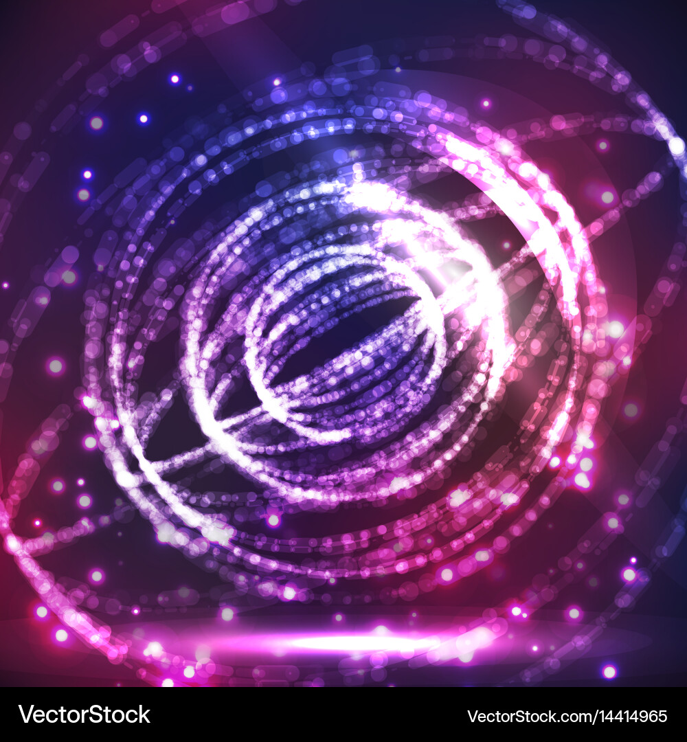 Abstract exploding sphere glowing points and dots vector image