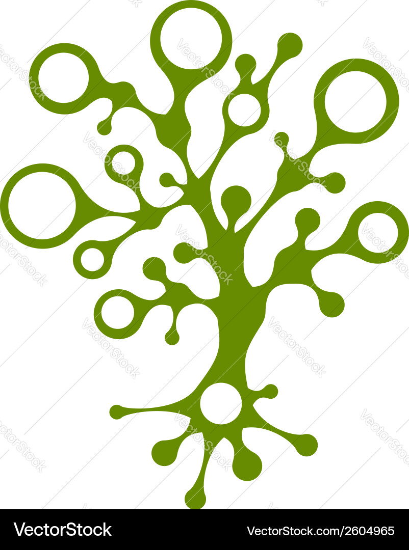 Abstract Network Tree vector image