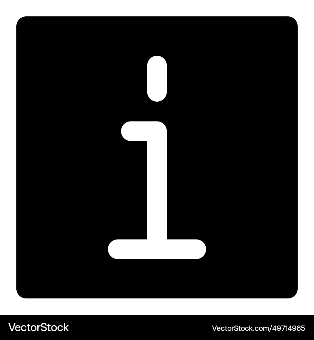 An indication of the information source Vector Image