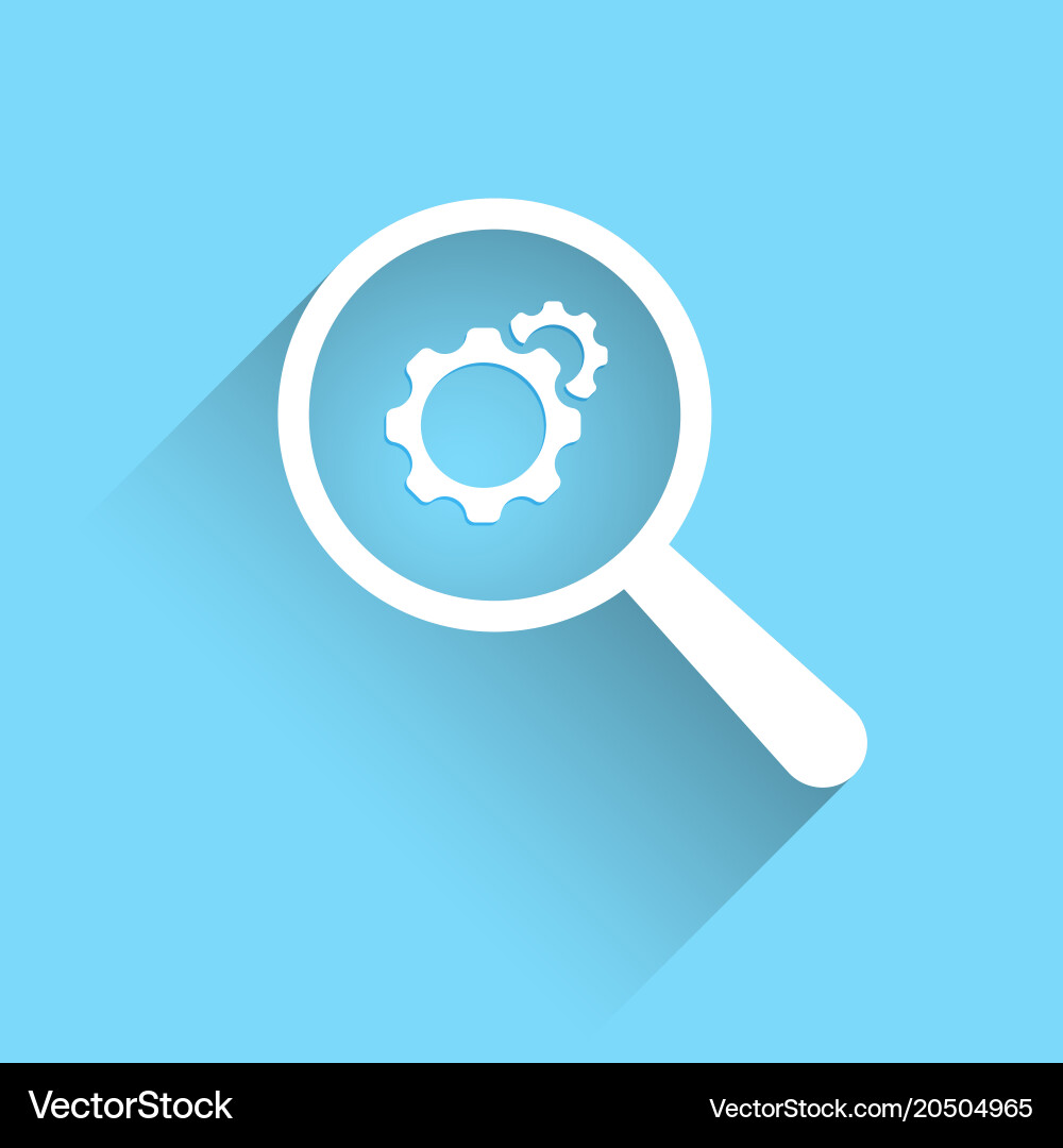 Configuration and Support Icon Vector Image