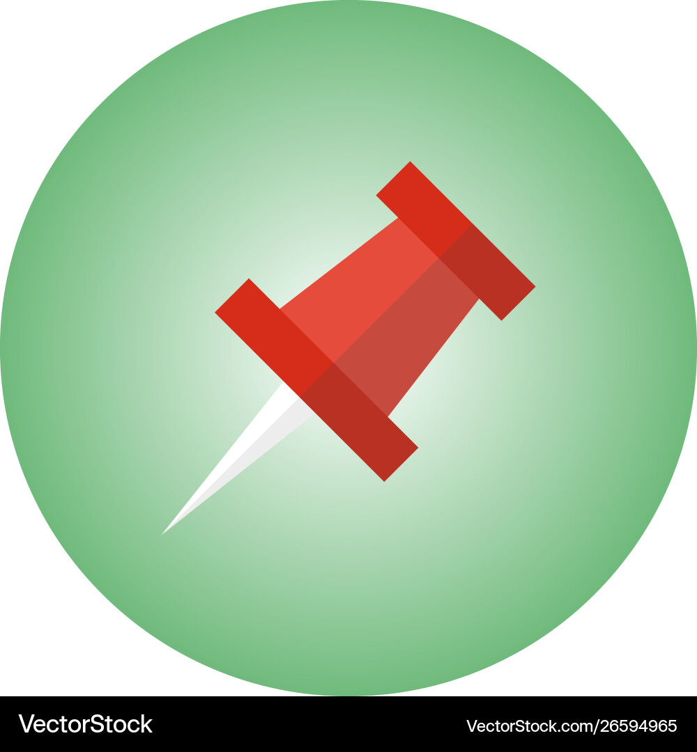 Flat icon with gradient background vector image
