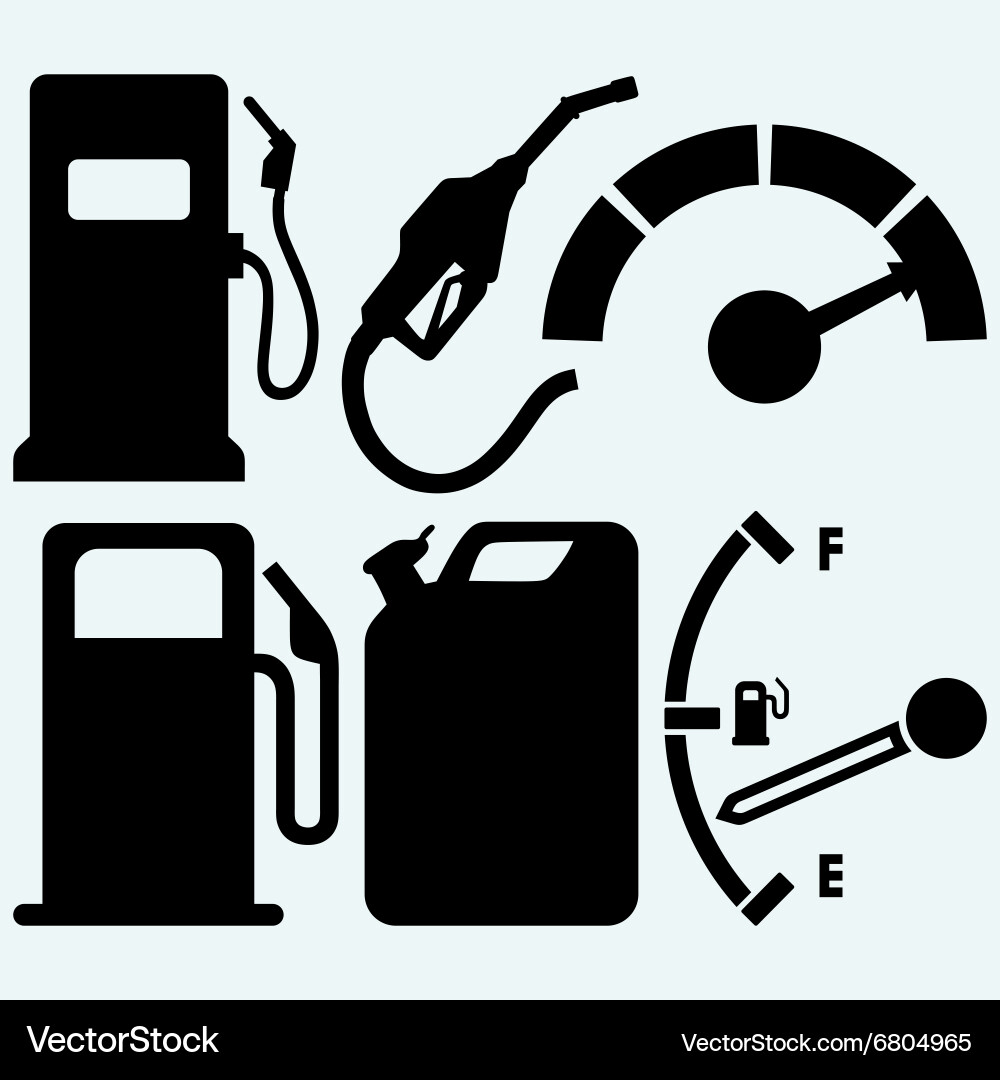 Fueling Station and Jerrycan vector image