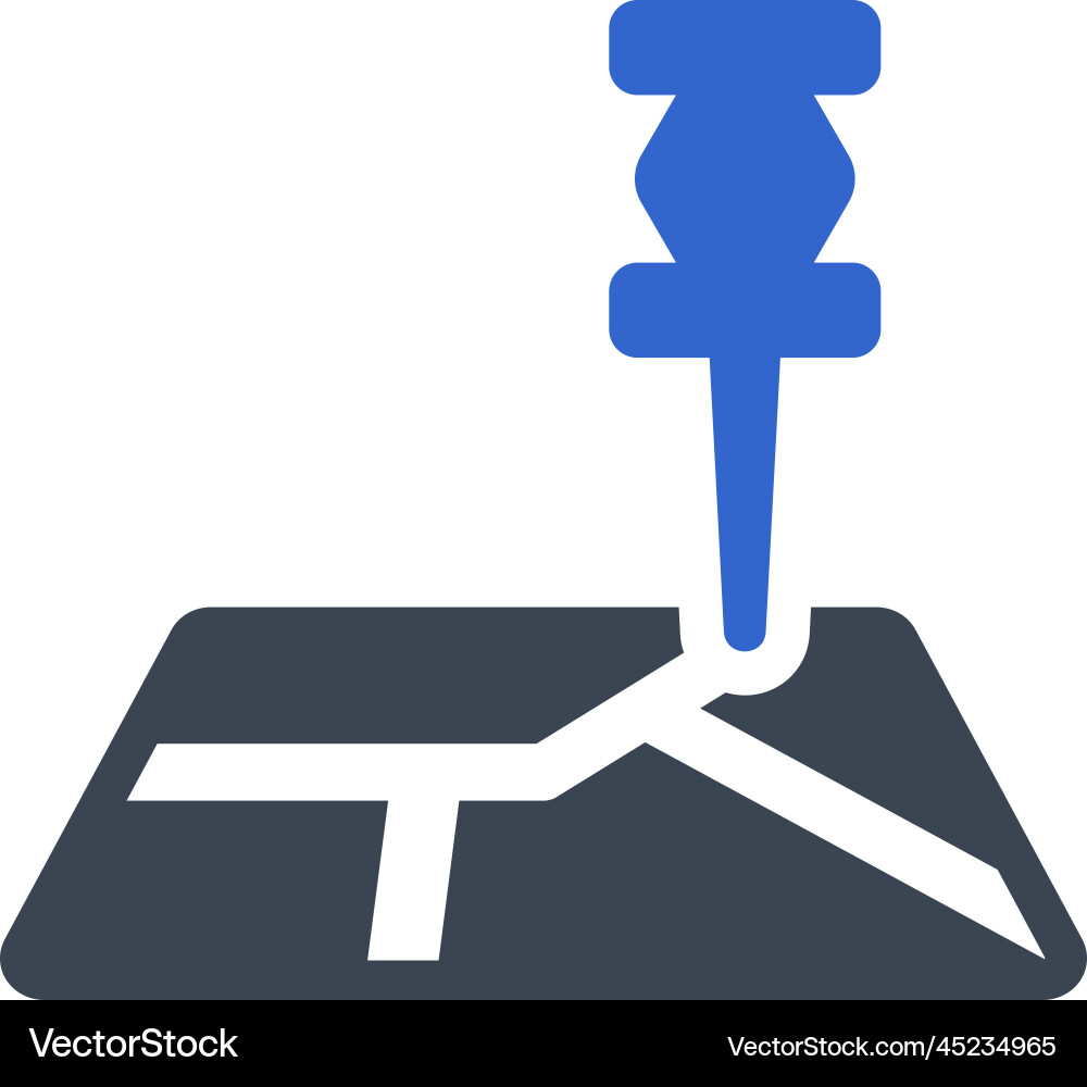 Map pointer icon vector image