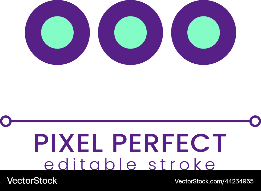 More options button pixel perfect rgb color ui More options button pixel perfect rgb color ui vector image