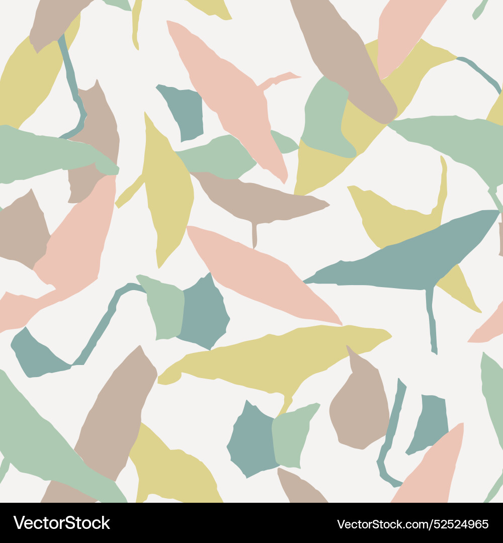 Simple leaf seamless repeat pattern Simple leaf seamless repeat pattern vector image