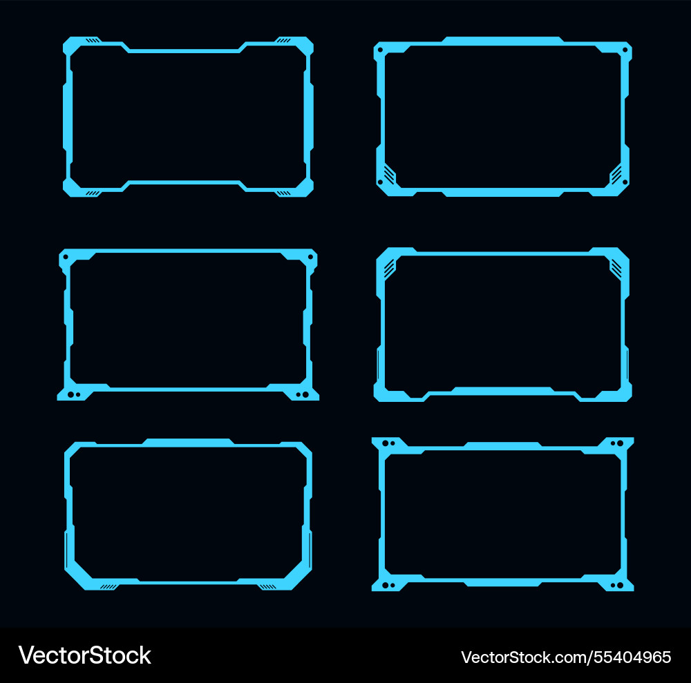 Technology futuristic frame design element hud Vector Image