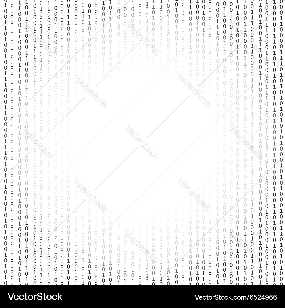 Binary code background vector image