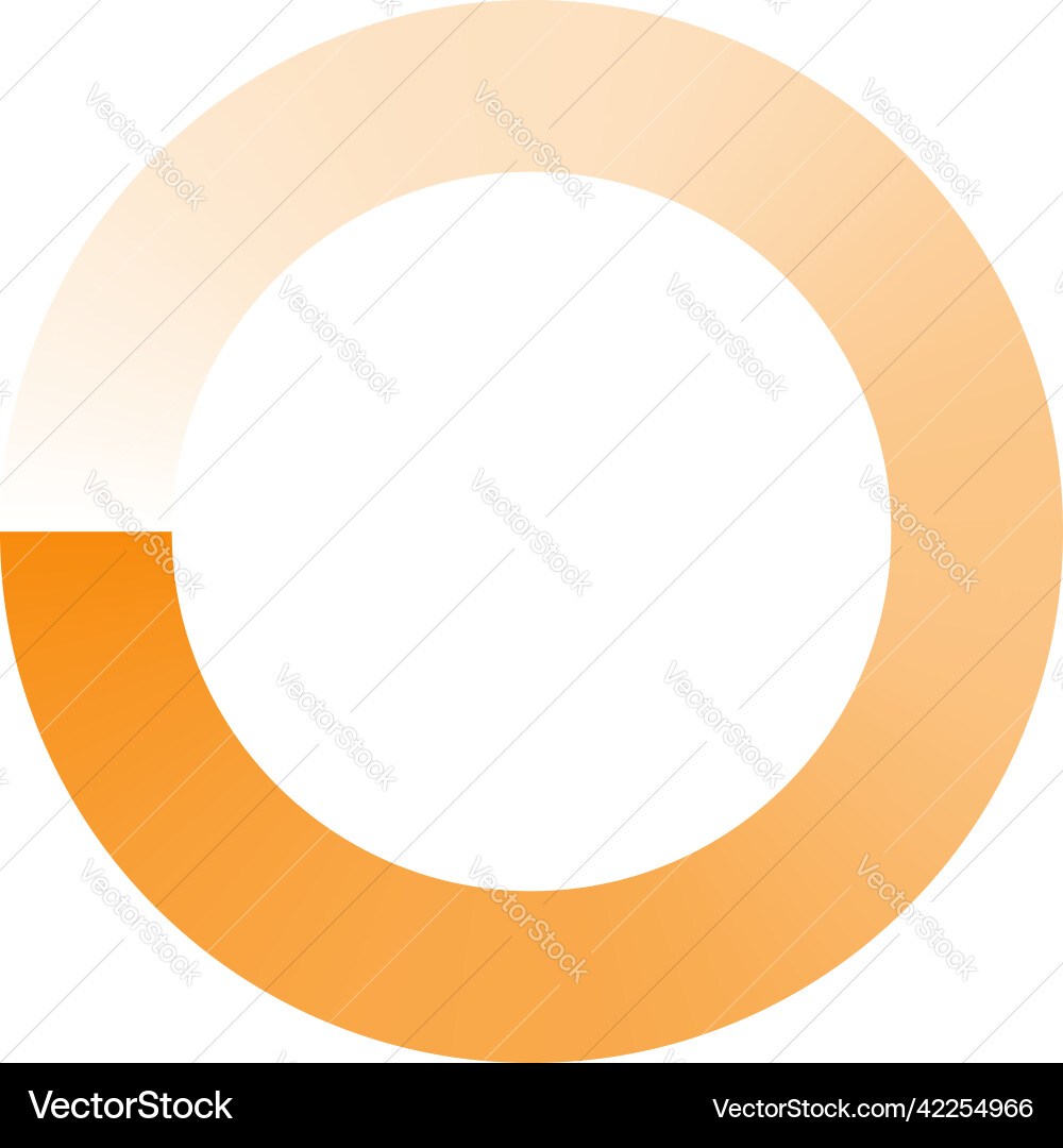Circle preloader buffer shape circular progress Vector Image