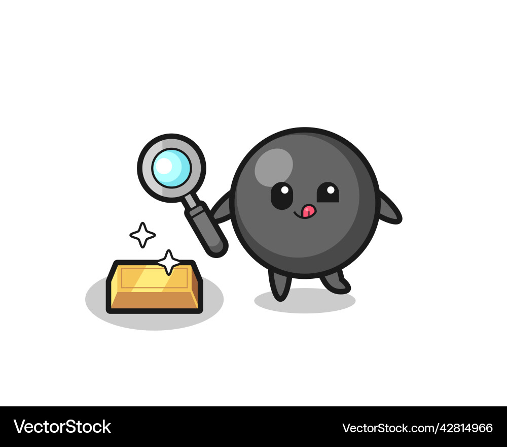 Dot symbol character is checking the authenticity Vector Image