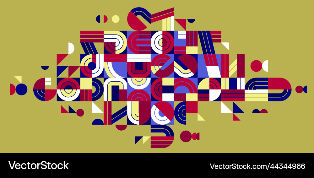Dynamic messy abstract design composition minimal Vector Image