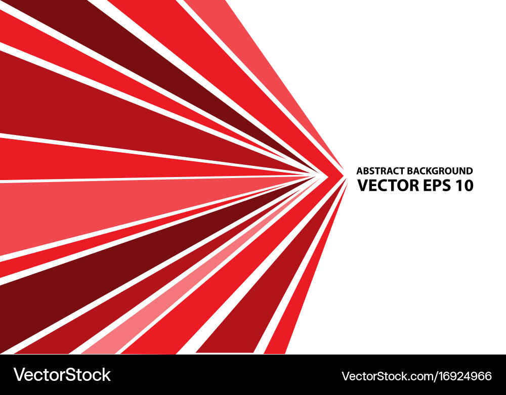 Dynamic Red Speed Lines vector image