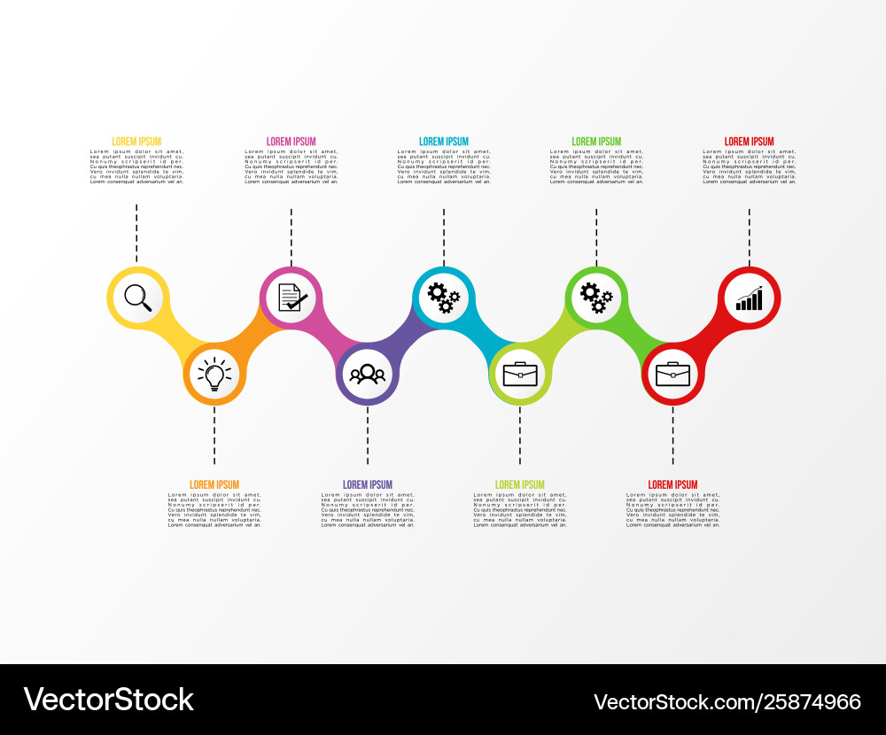 Infographic design template with options steps Infographic design template with options steps vector image