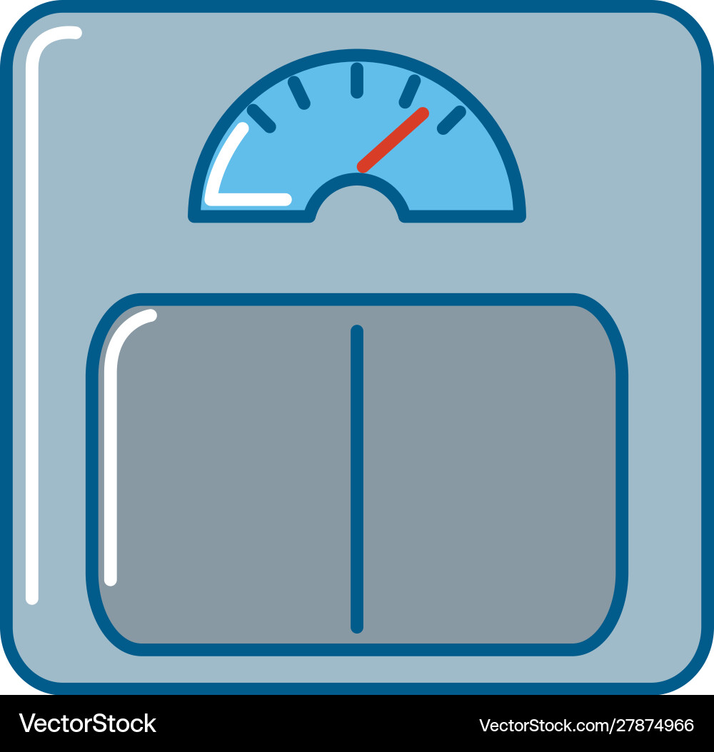 Isolated scale icon fill design Vector Image