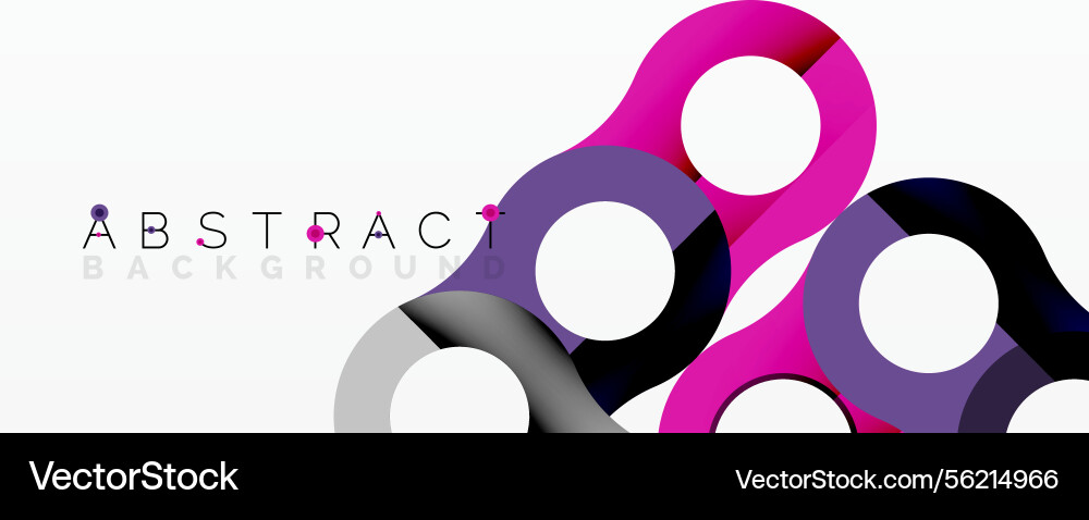 Modern abstract design features interconnected Modern abstract design features interconnected Vector Image