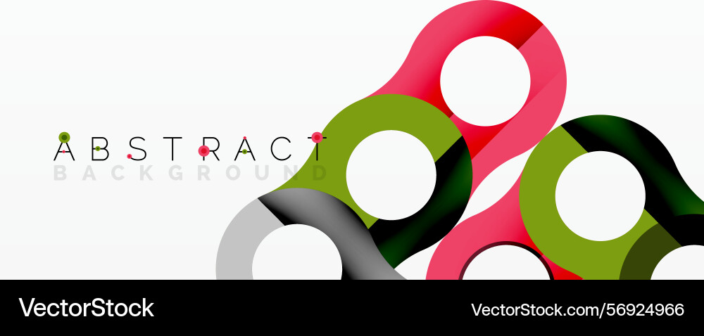 Modern design features overlapping circles Modern design features overlapping circles vector image