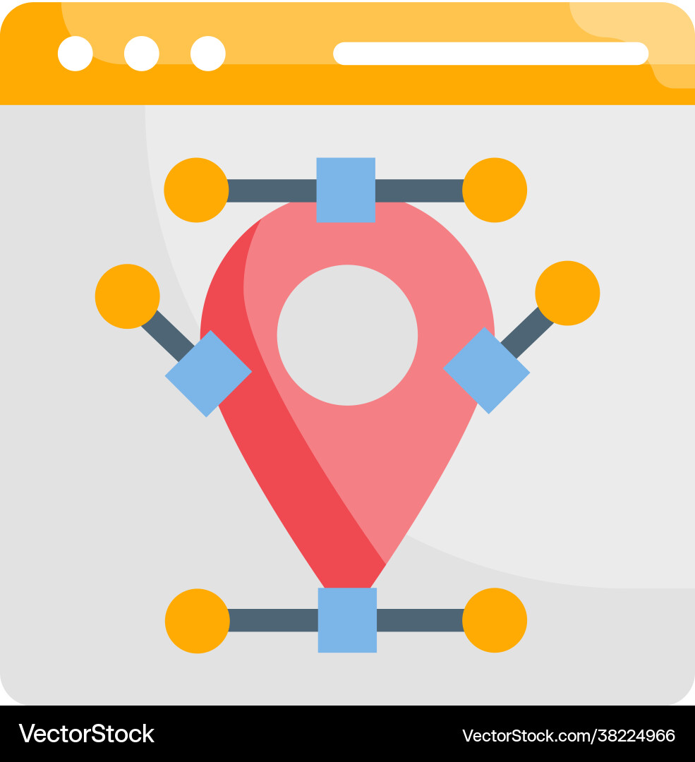 Nodes style Nodes style vector image