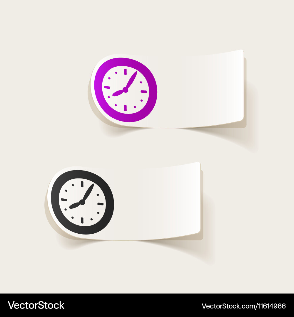 Realistic design element clock Vector Image