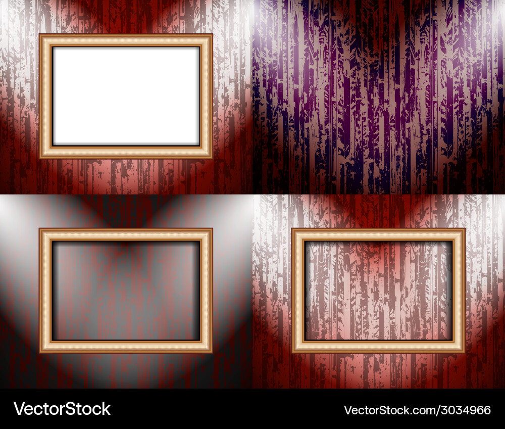 Set of colorful abstract backgrounds and frames Vector Image