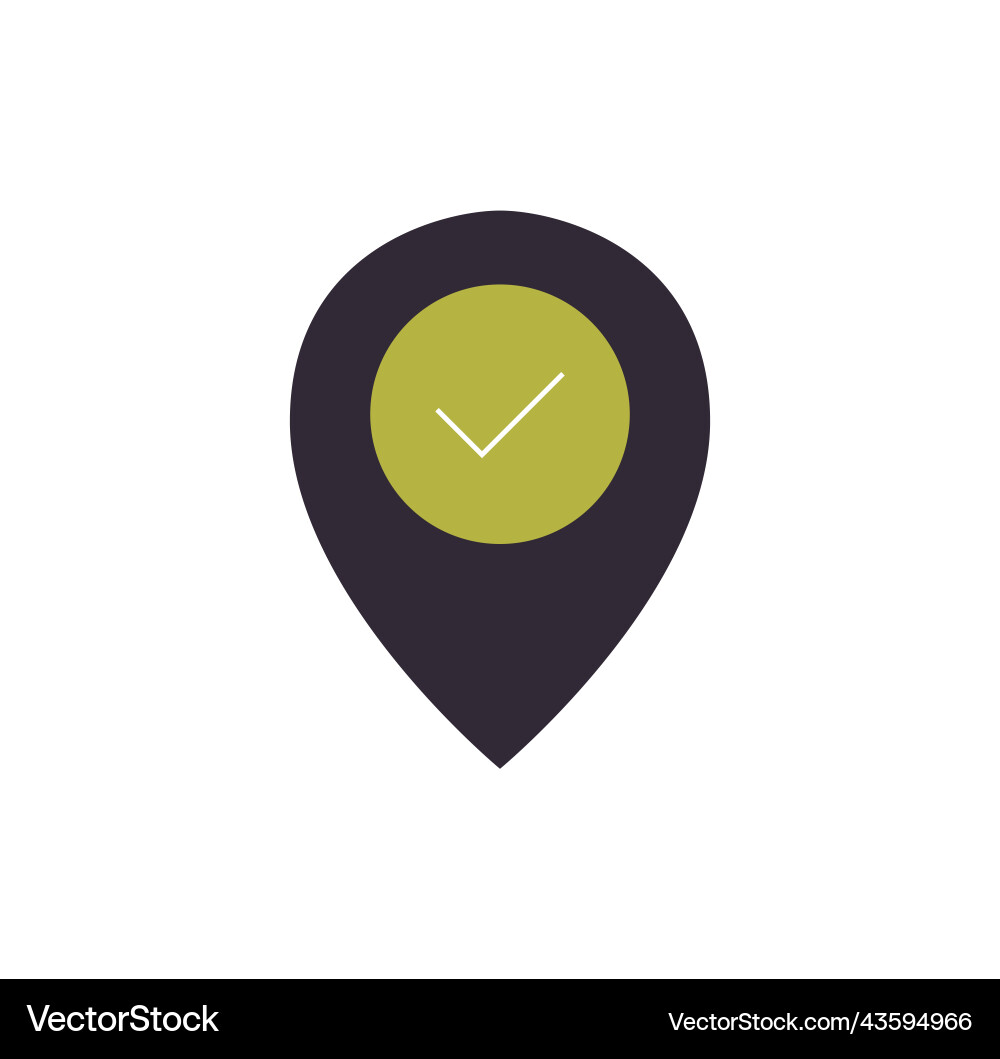 Simple approve related icon and accepted elements vector image