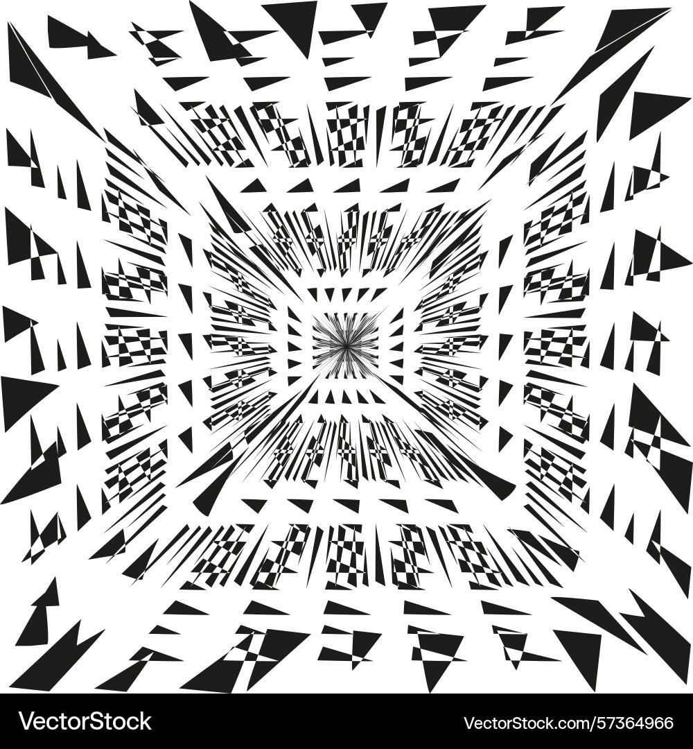 Spiral icon pattern black swirl design dynamic vector image