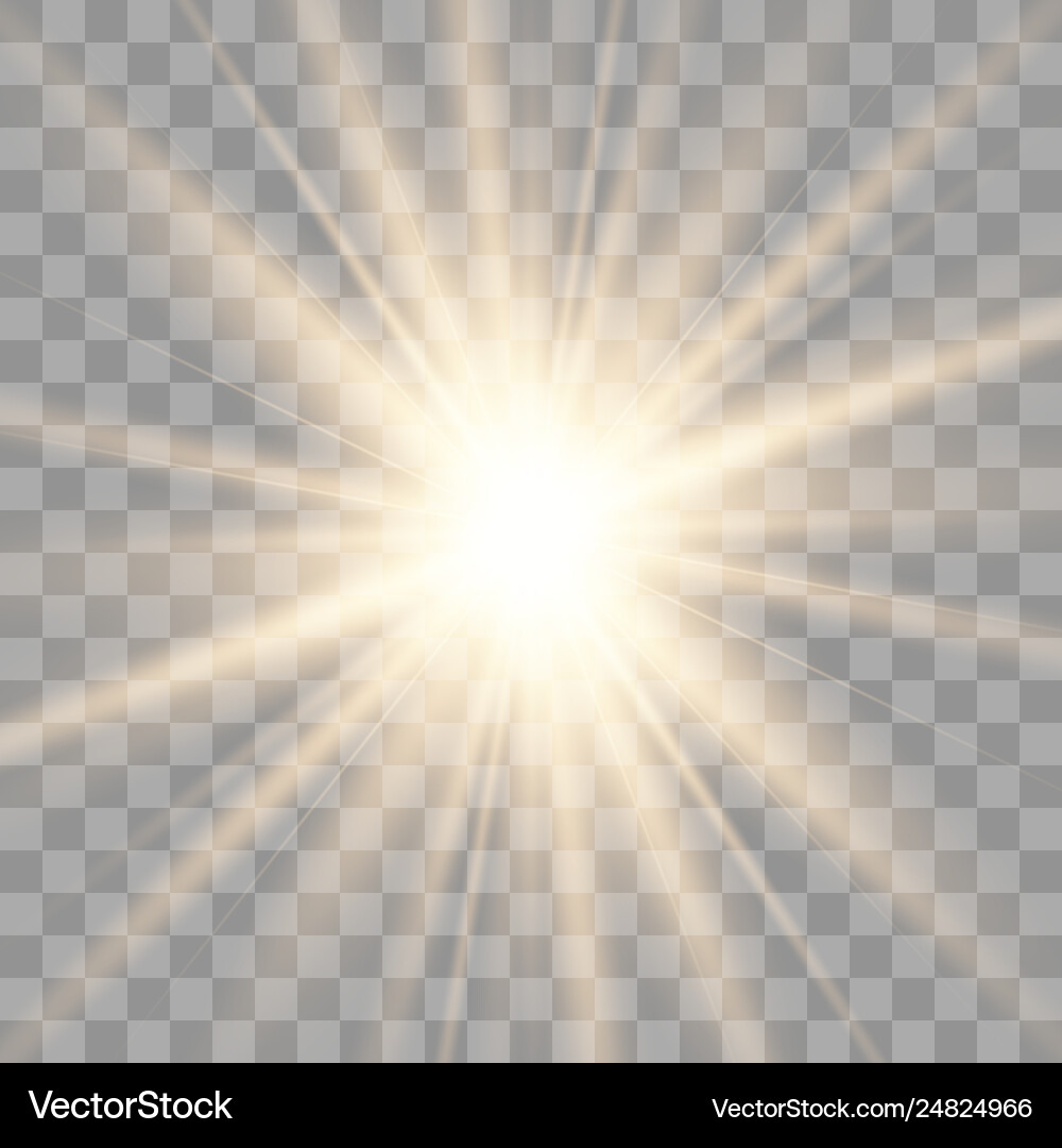 Star explodes on transparent background Star explodes on transparent background Vector Image