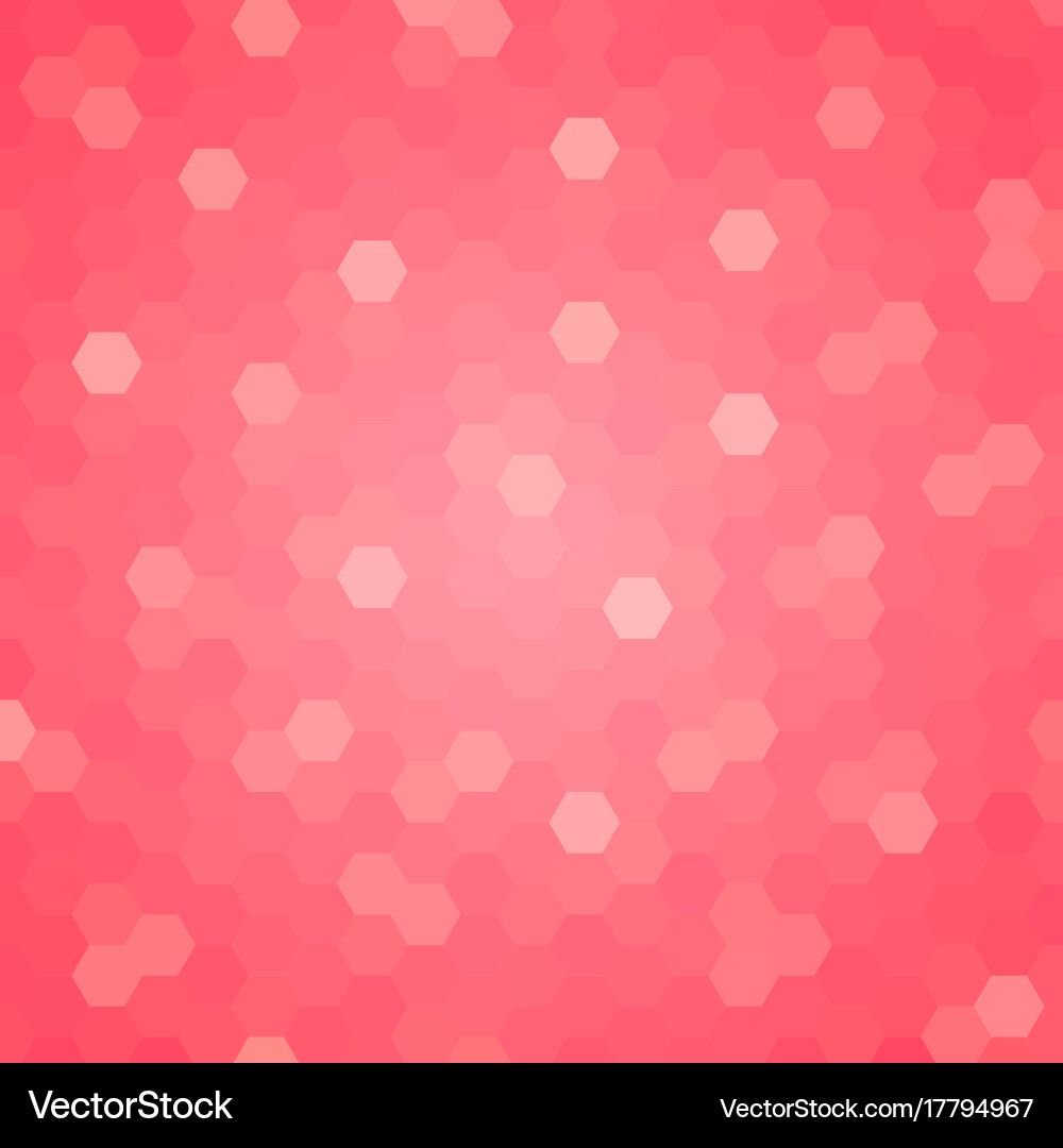 Abstract colorful background of hexagons vector image