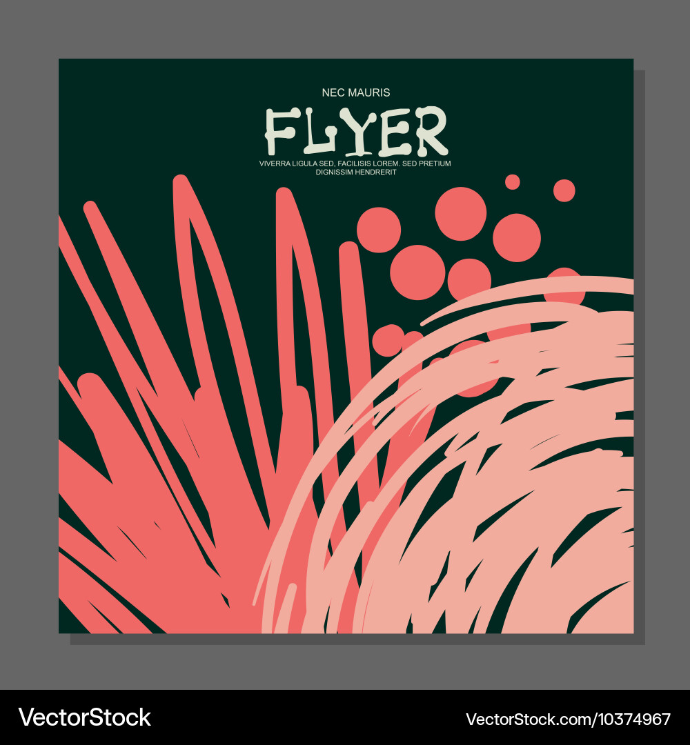 Abstract flyer with space for text it can be used Vector Image