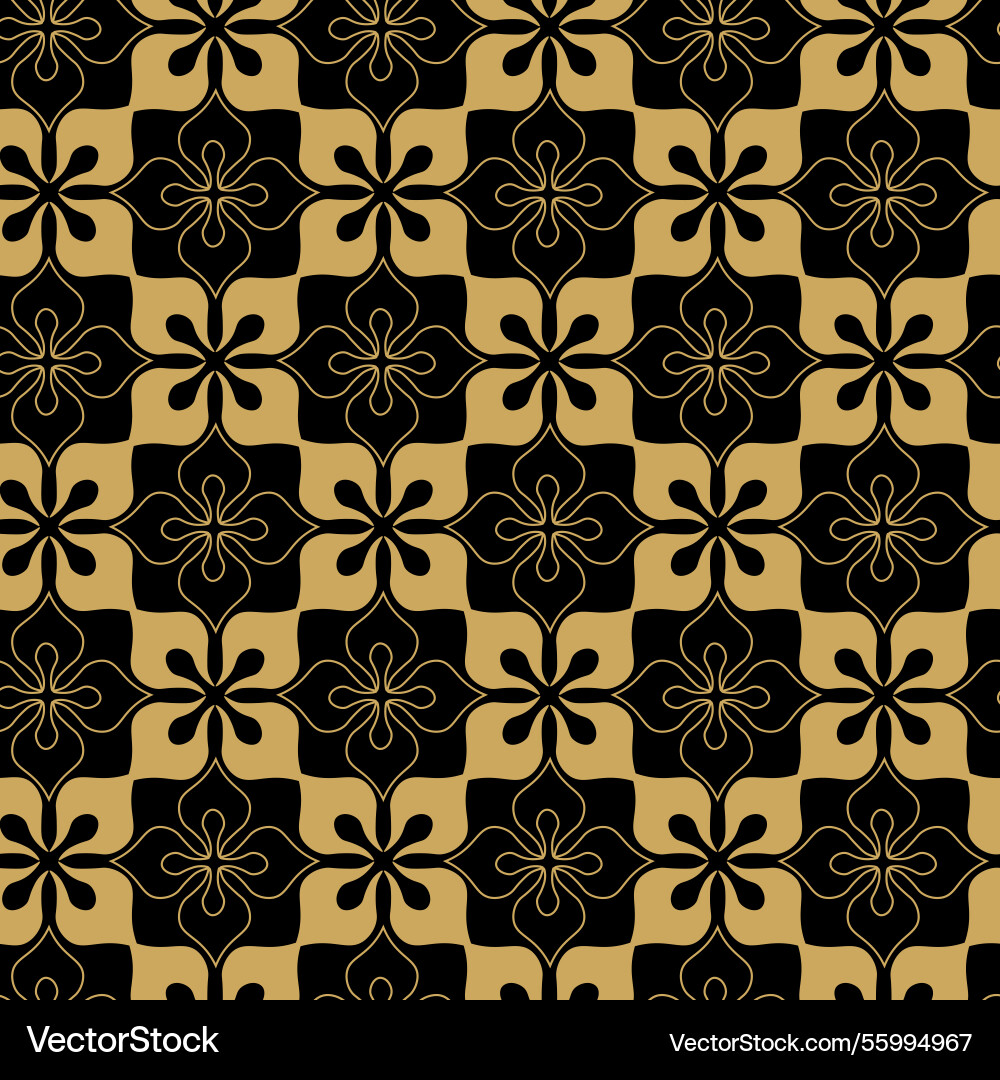 Abstract geometric pattern with squares crosses Vector Image