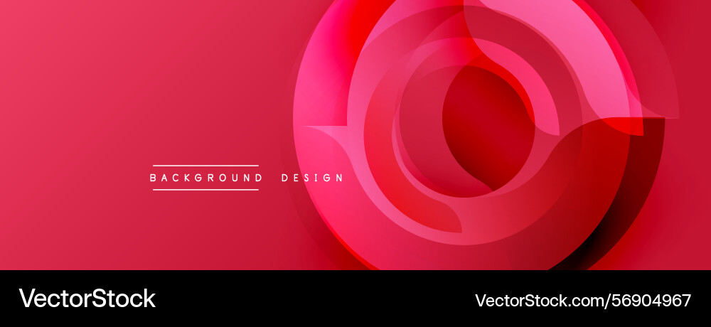 Abstract red design features layered circular Abstract red design features layered circular vector image