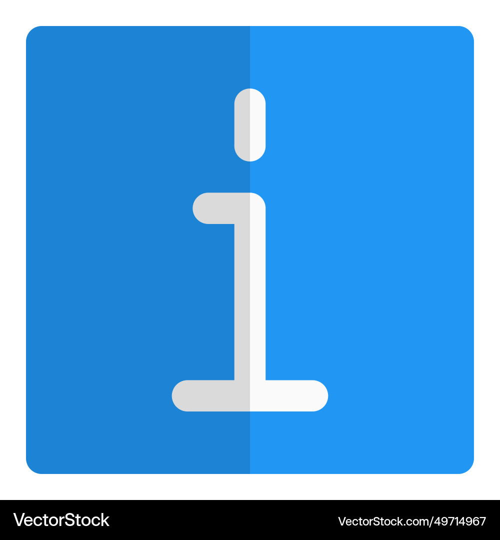 An indication of the information source vector image