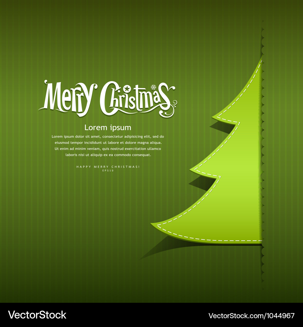 Christmas Ribbon Tree Royalty Free Vector Image
