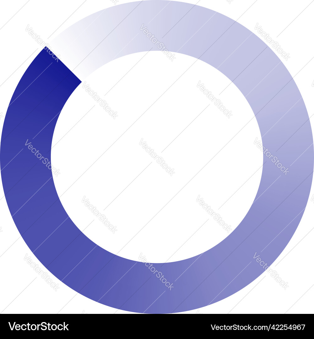 Circle preloader buffer shape circular progress Circle preloader buffer shape circular progress vector image