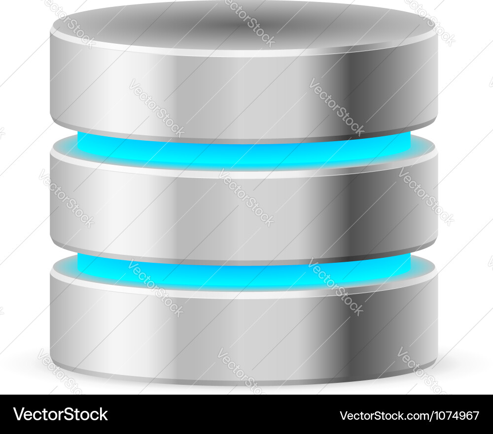 Database Icon - Data Storage vector image