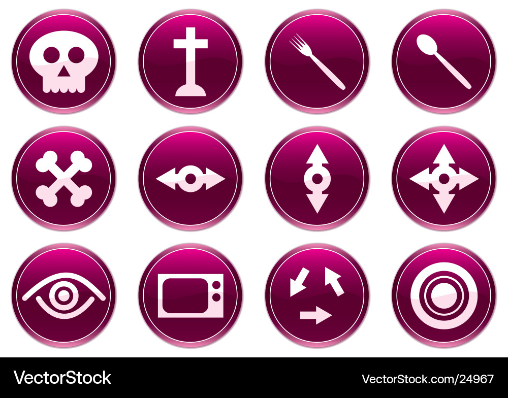 Gadget icons vector image