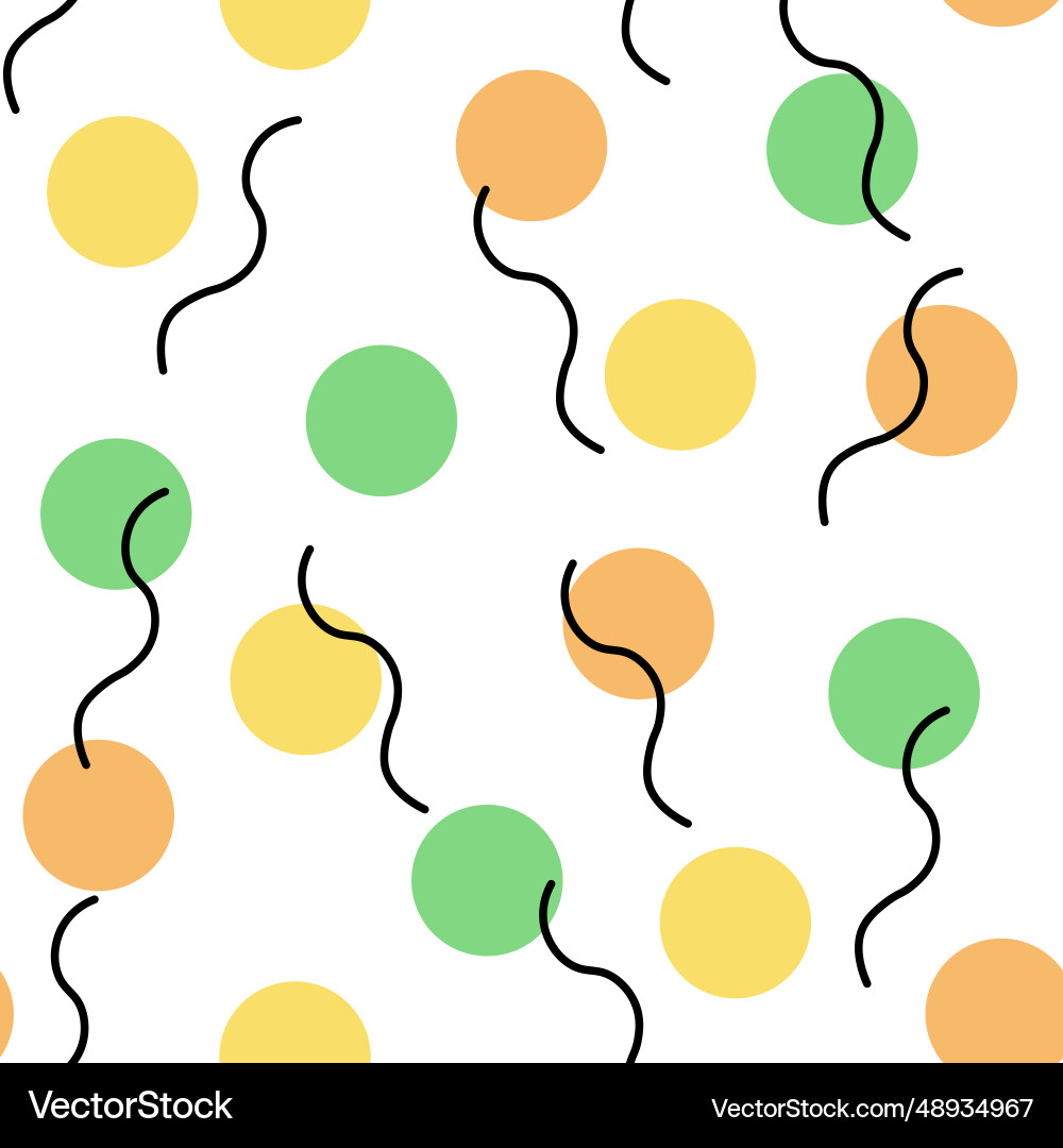 Groovy colorful dots seamless pattern in y2k style Groovy colorful dots seamless pattern in y2k style Vector Image