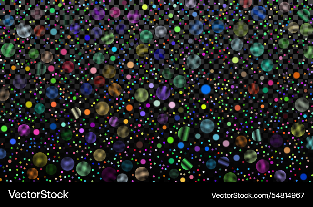 Image with bokeh effect on transparent vector image