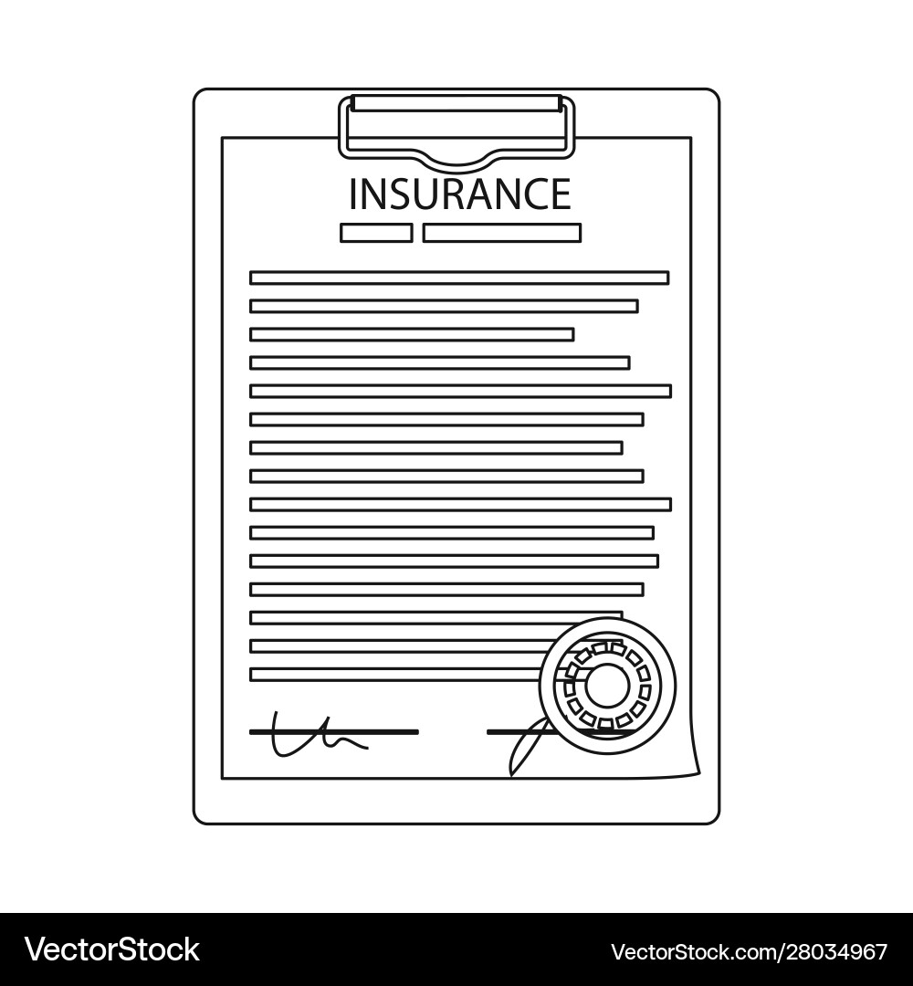Isolated object form and document logo vector image