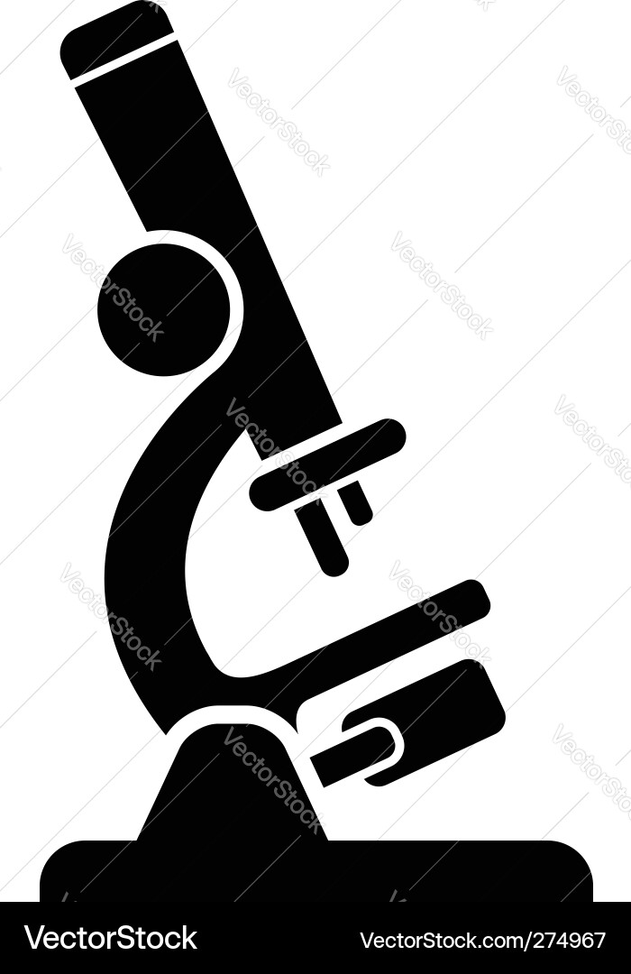 Laboratory Microscope vector image