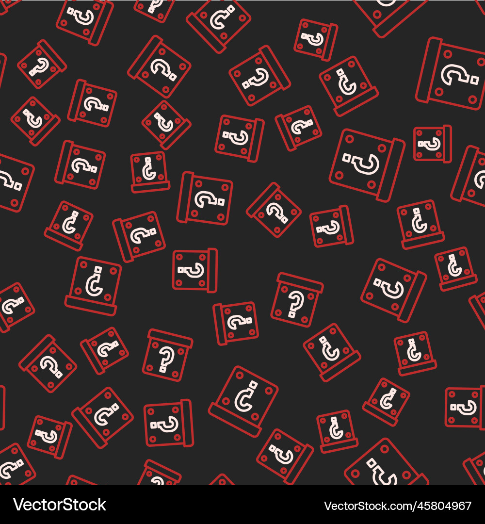 Line mystery box or random loot for games icon Line mystery box or random loot for games icon Vector Image