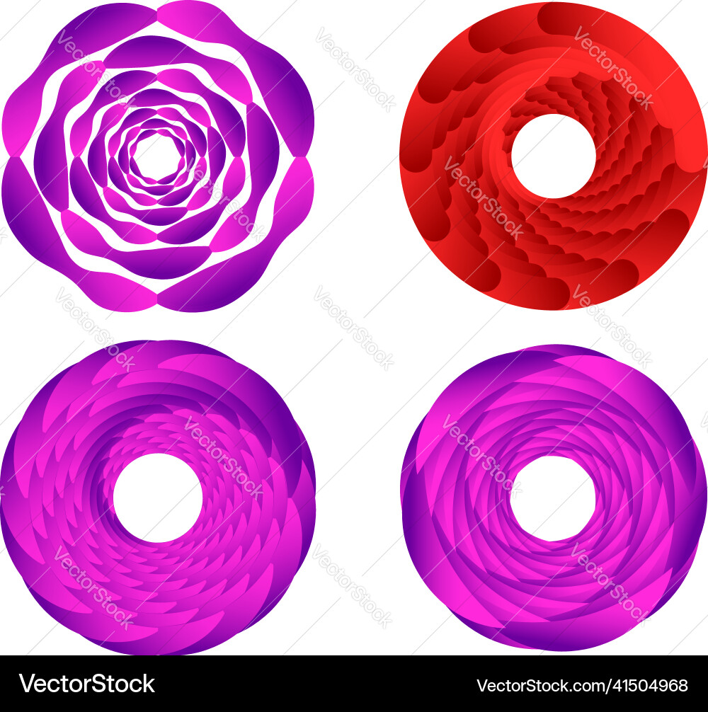 Abstract geometric circle ring design element Abstract geometric circle ring design element vector image