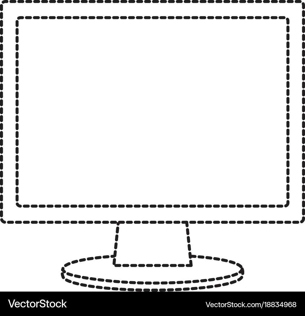 Computer monitor icon image vector image