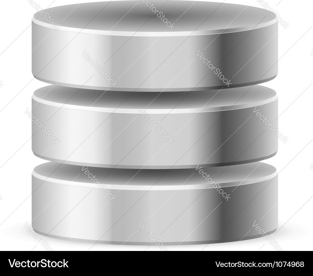 Database Icon - Data Storage vector image