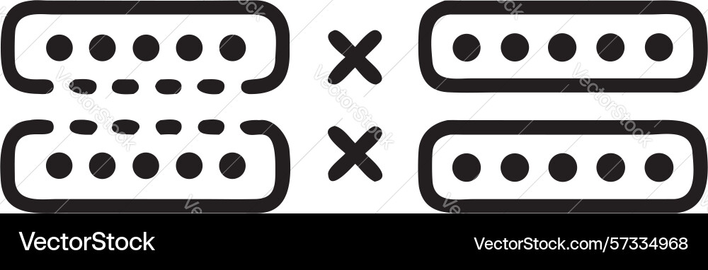 Digital data blocks for computing or ai design vector image